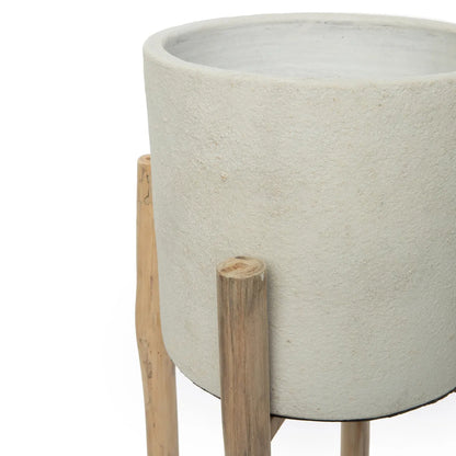 De Charcoal Hoge Plantenbak - Zwart - Large Bazar Bizar
