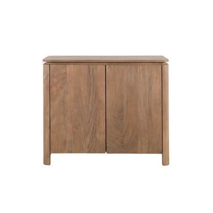 Dressoir Dallas Mangohout Naturel 100cm van Starfurn met twee deuren