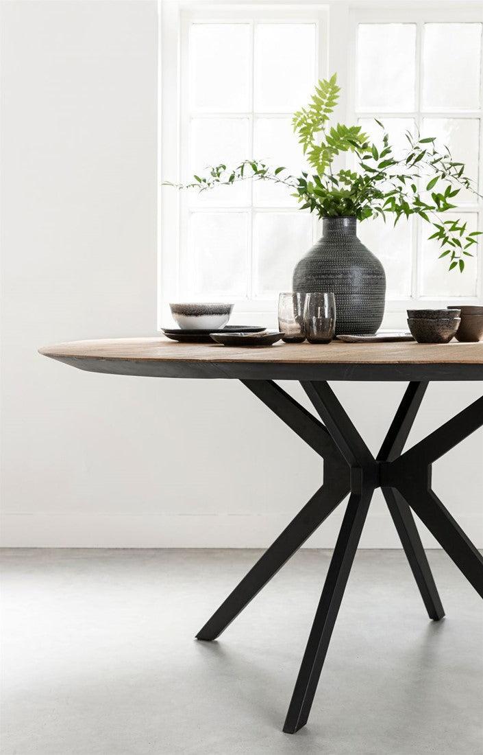 DTP Home Eettafel Metropole dia 160cm - Eetkamertafel - DTP Home - livinglovely.nl