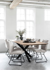 DTP Home Timeless Eettafel Curves 210cm - Eetkamertafel - DTP Home - livinglovely.nl
