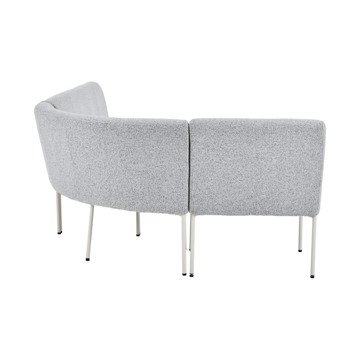 Eetkamerbank Riff van Starfurn, beige element combineerbaar met het hoekelement