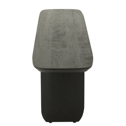 Eetkamertafel + Eetkamerbank Acaciahout Zwart 190cm J-Line - Eetkamertafel - Living Lovely - livinglovely.nl