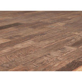 Eetkamertafel Tracks 250cm naturel teakhout tafelblad detail