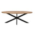 Ovale eettafel Jesper mangohout Pecan 210cm van Livingfurn