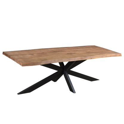 Eettafel Nairobi Tree Top Naturel 180cm van Livingfurn, L180cm x B90cm x H76cm