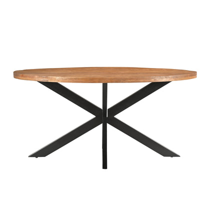Eettafel Rocky Mangohout Pecan 160cm van Livingfurn