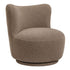 Draaifauteuil Dean in beige Charm stof van MUST Living