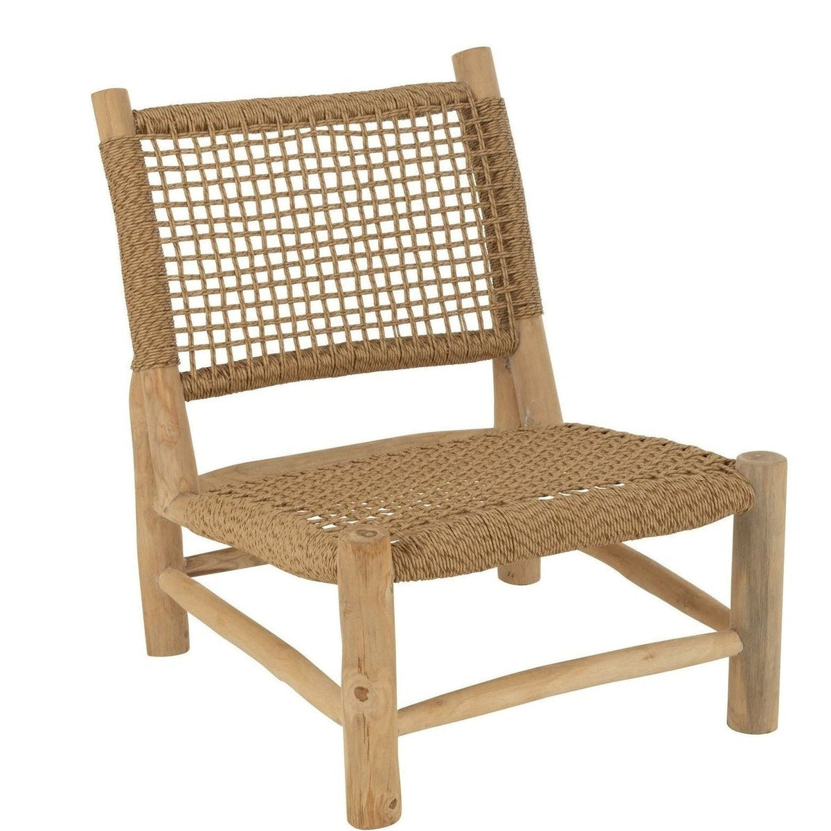 Fauteuil Vita Teakhout/Kunststof Naturel J-Line