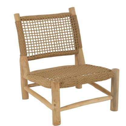 Fauteuil Vita Teakhout/Kunststof Naturel J-Line