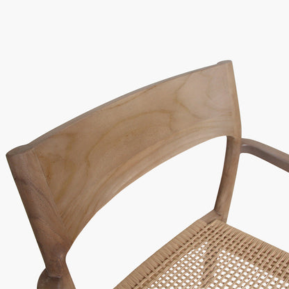 Freya Terrasstoel met Armleuning Naturel Raw Materials - Terrasstoel - Raw Materials - livinglovely.nl