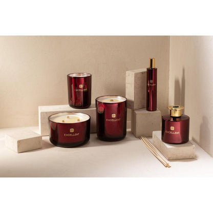 Geurkaars Excellent Rose Champagne Wijnrood Medium-80u