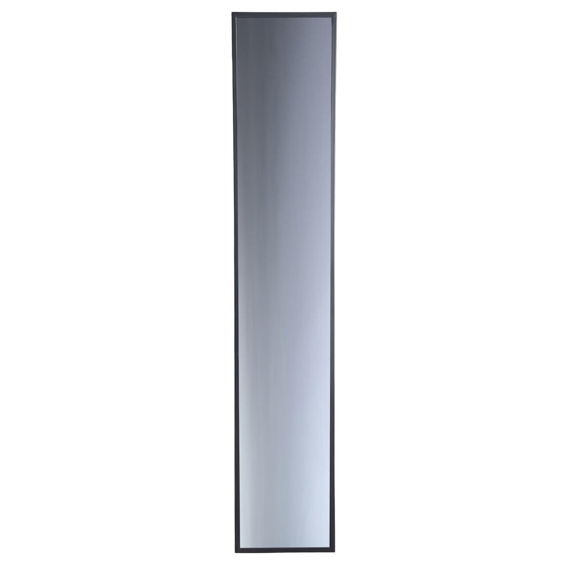 Gracy Spiegel Zwart IJzer Rechthoek Rookgrijs Medium van PTMD, hoge spiegel met getint rookgrijs glas