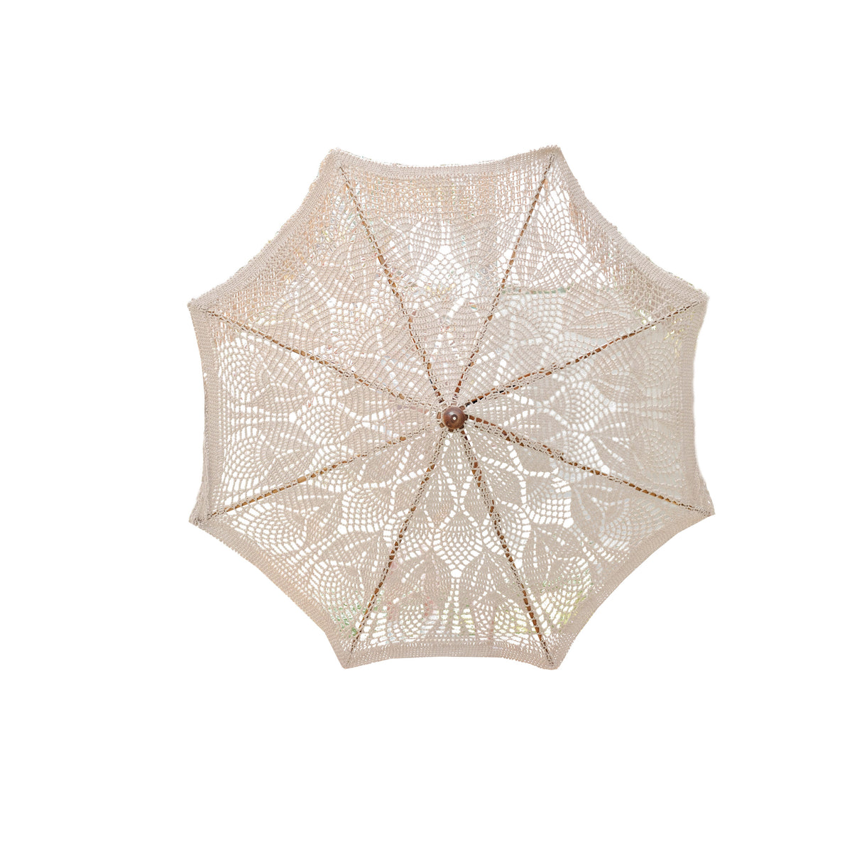 Handgeknoopte Parasol - Leafs - Crème 250cm - Handgeknoopte parasol - Todo Bien - livinglovely.nl