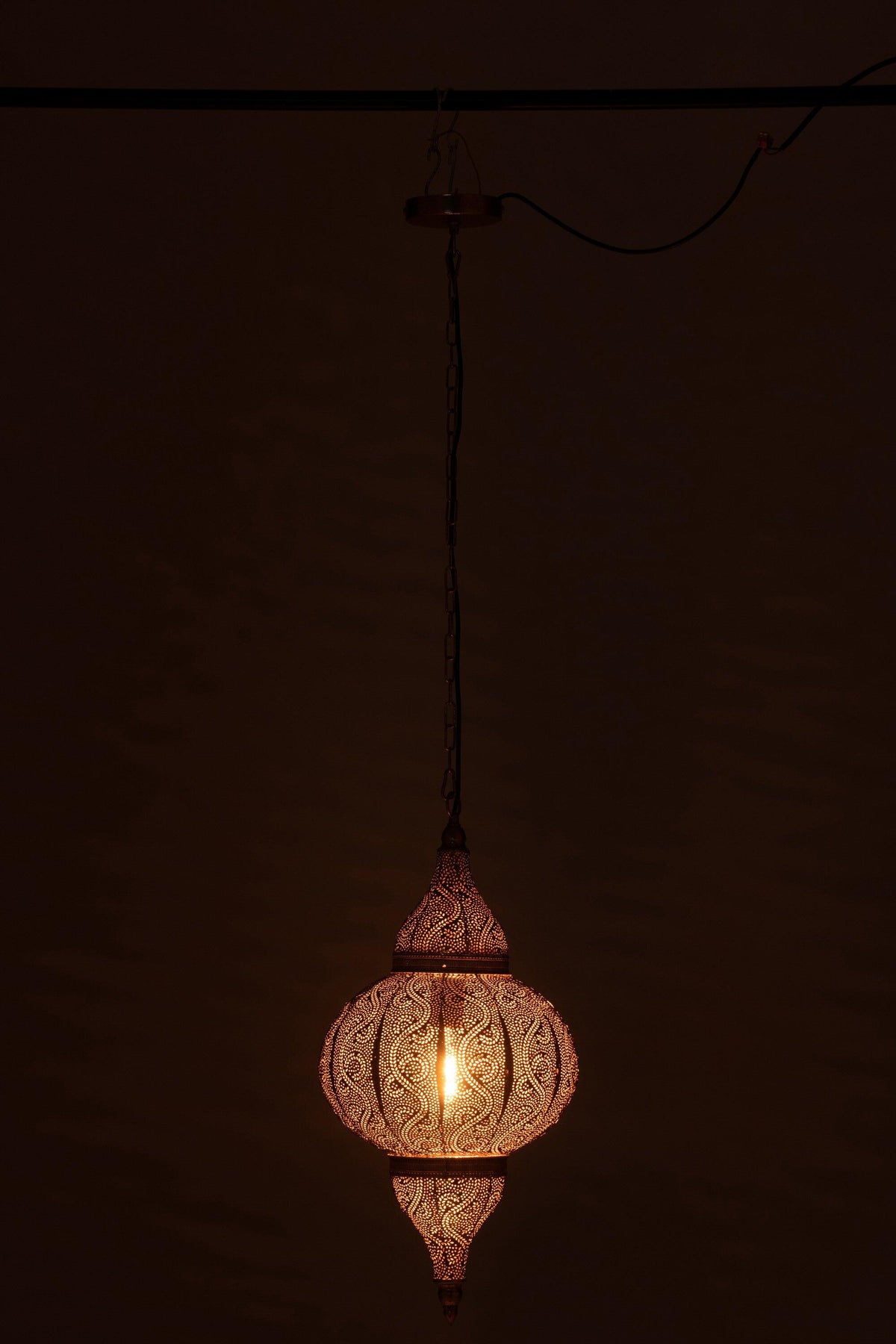 Hanglamp Boor Metaal Goud Small - Hanglamp - J-Line - livinglovely.nl