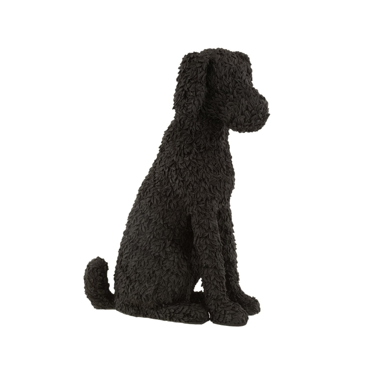 Hond Max Zittend Poly Zwart J-Line