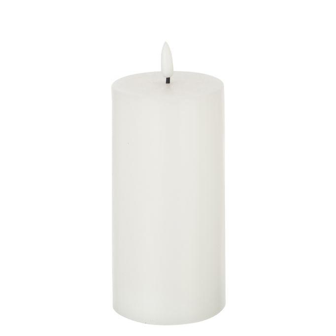 Kaars Led Wit Medium - LED Kaars - J-Line - livinglovely.nl