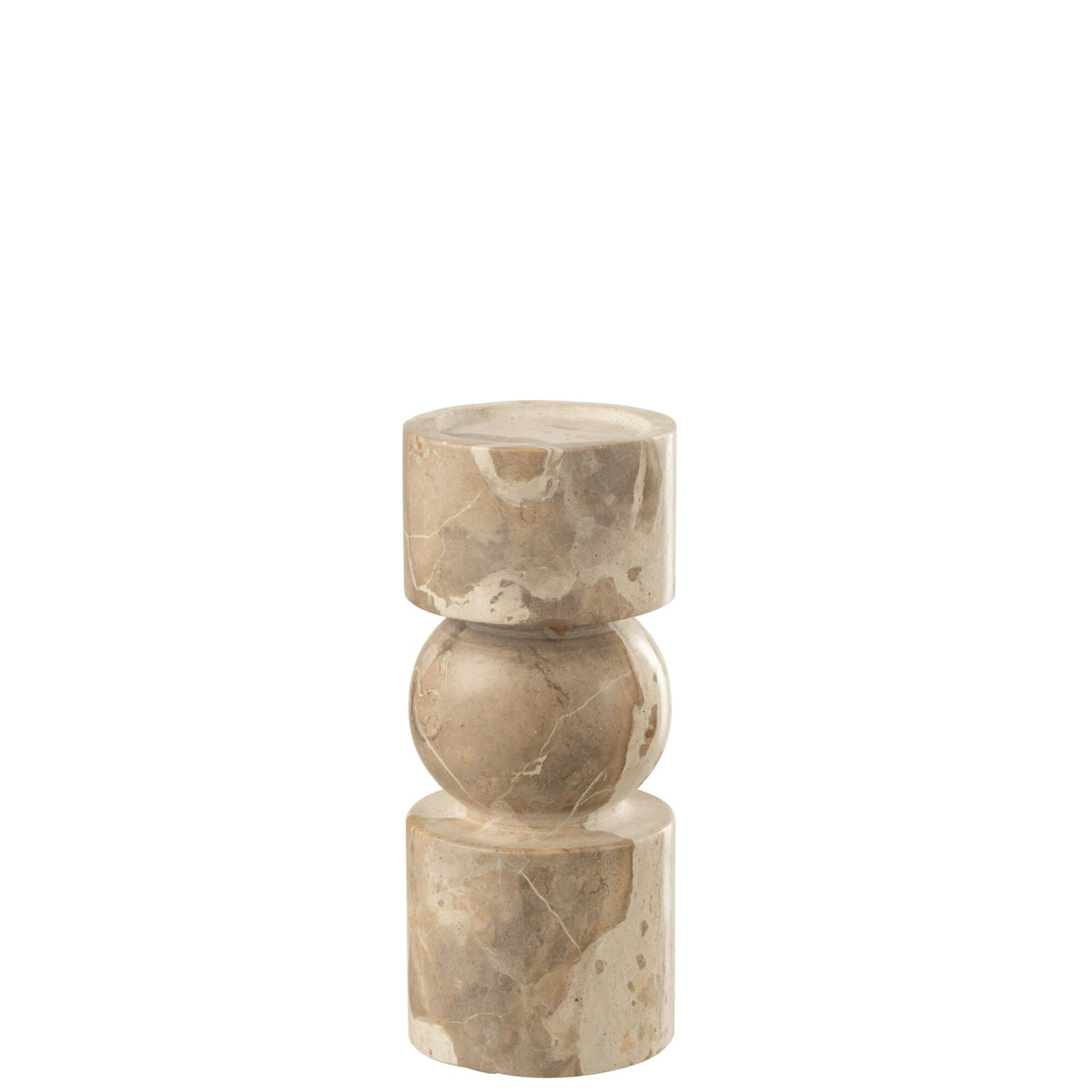 Kaarshouder Marmer Beige Small J-Line