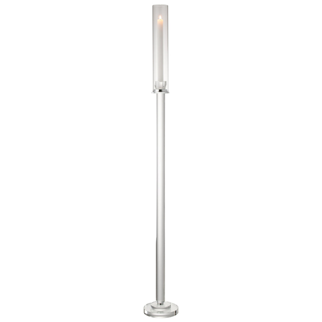 Kaarshouder Moira Glas Transparant Large Dia14xH120cm J-Line