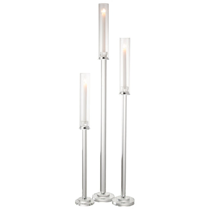 Kaarshouder Moira Glas Transparant Large Dia14xH120cm J-Line