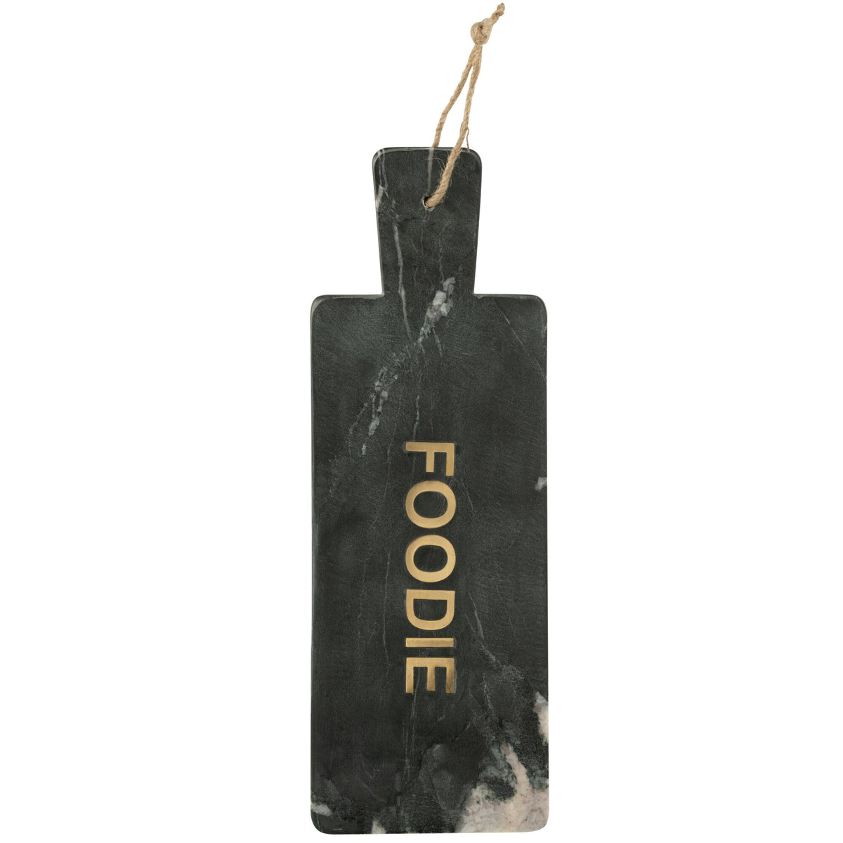 Kaasplank Foodie Rechthoek Marmer Zwart/Goudkleurig Large J-Line