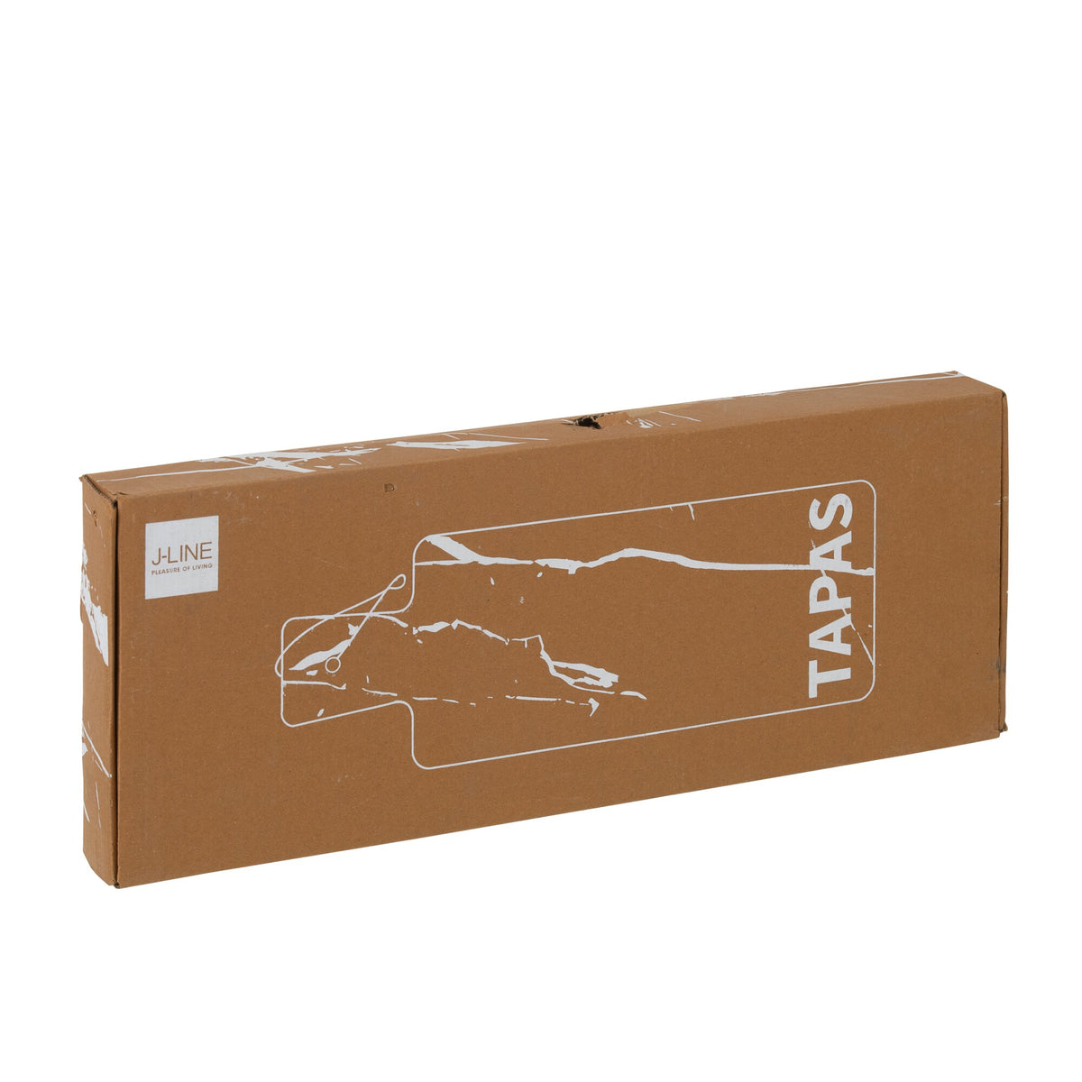Kaasplank Rechthoek Marmer Zwart/Goudkleurig Large J-line