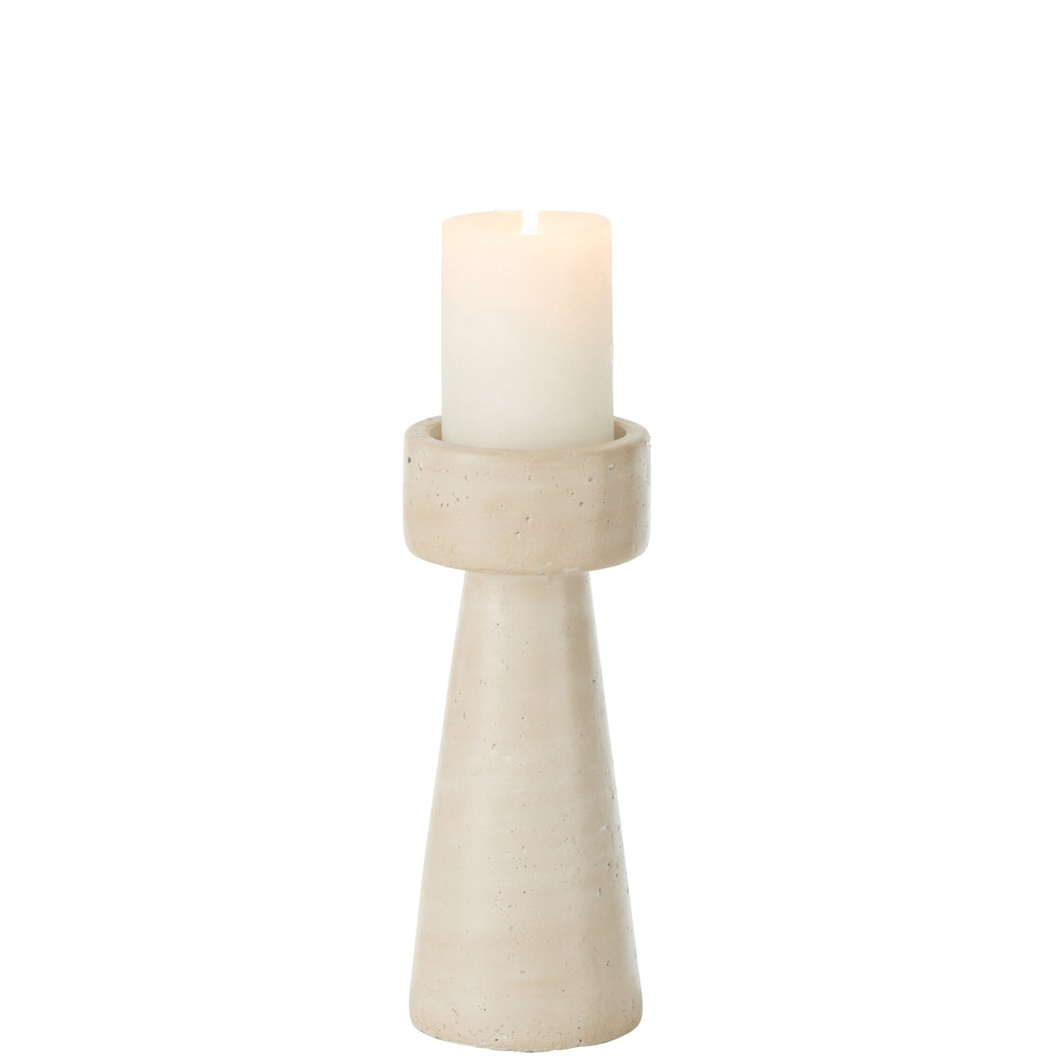 Kandelaar Orlina Cement Creme Large J-Line