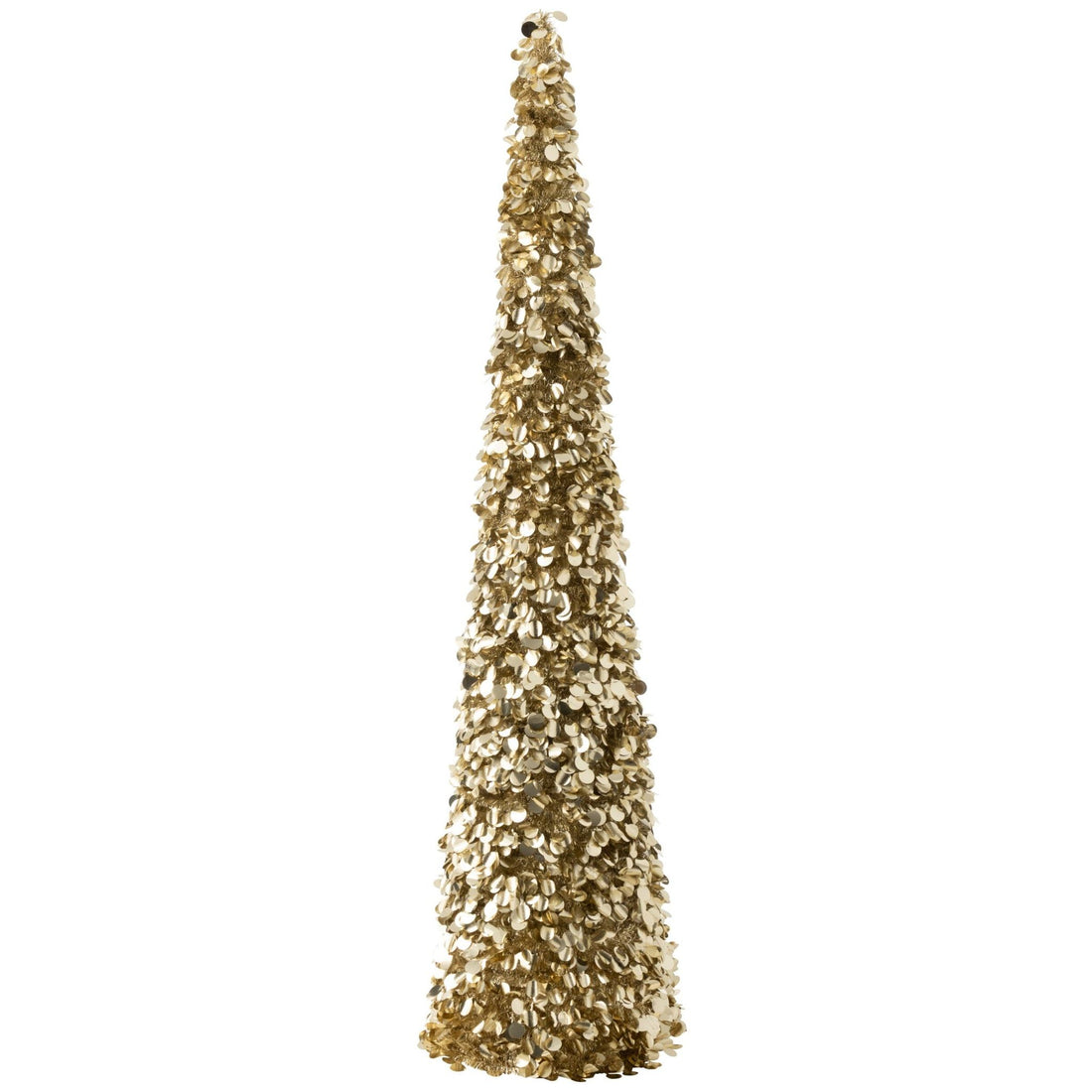 Kerstboom Sparkling Polystyreen Champagne Extra Large van J-Line, forse glinsterende boom van 180cm hoog