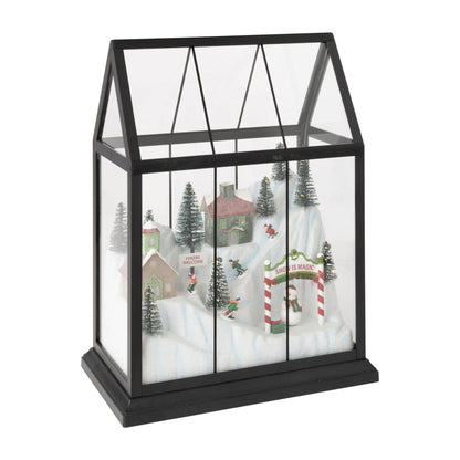 Kerstdorp Led Glas Multicolor Medium J-Line
