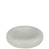 Kom Rond Laag Marmer Wit Small - Schaal - J-Line - livinglovely.nl