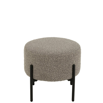 Kruk Boucle Multiplex/Polyester Grijs/Zwart J-Line