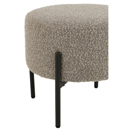 Kruk Boucle Multiplex/Polyester Grijs/Zwart J-Line