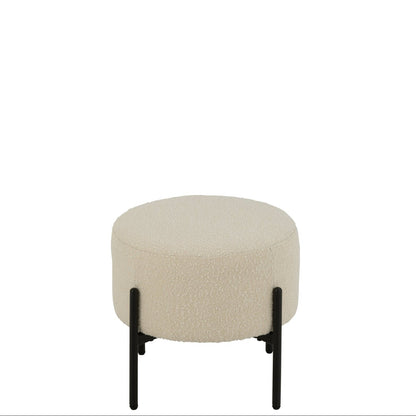 Kruk Boucle Multiplex/Polyester Wit/Zwart J-Line