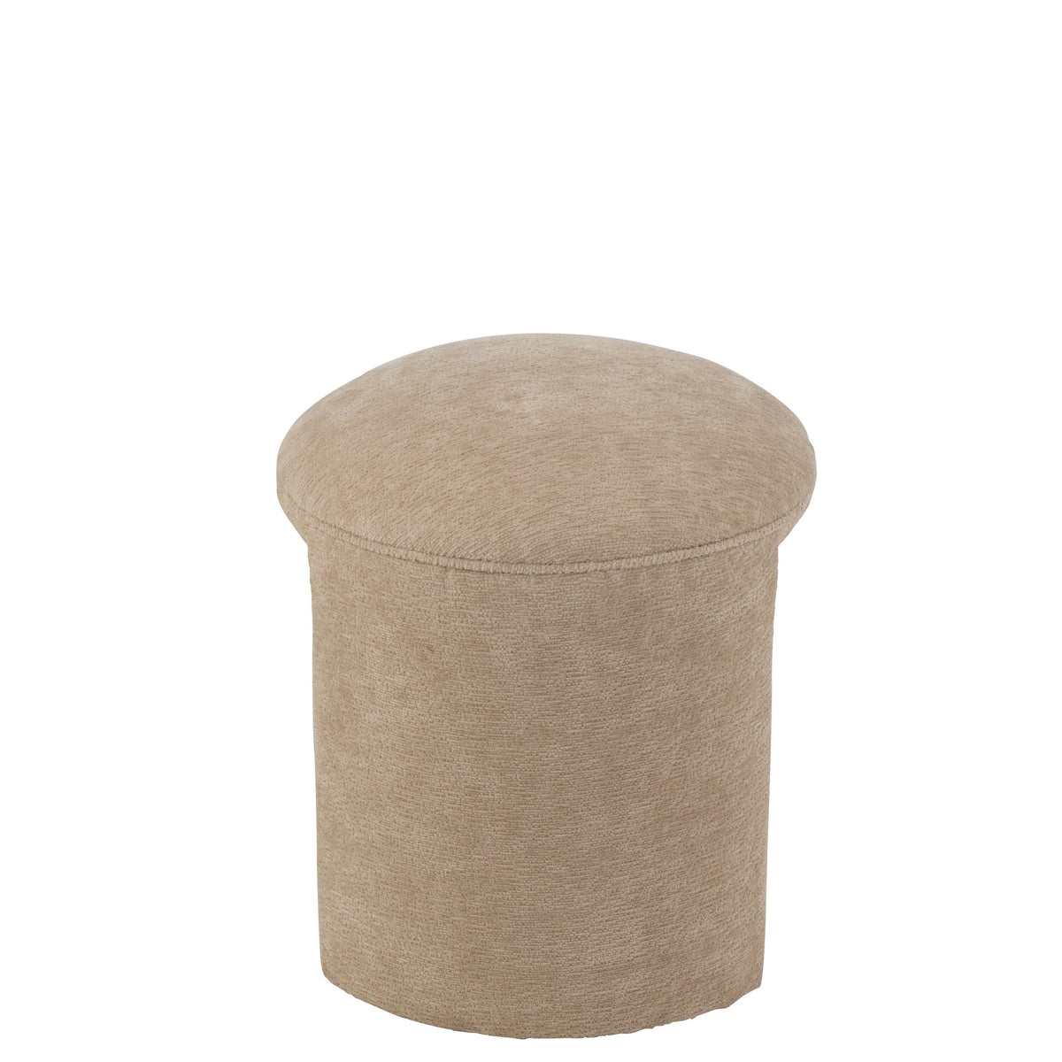 Kruk Rond Textiel Beige J-Line