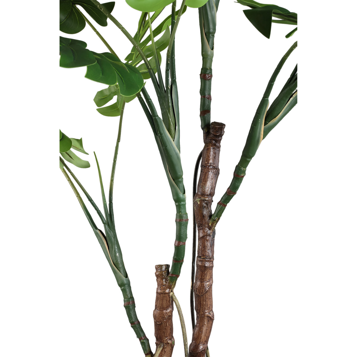 Groene kunst monstera van PTMD met grote ingesneden bladeren
