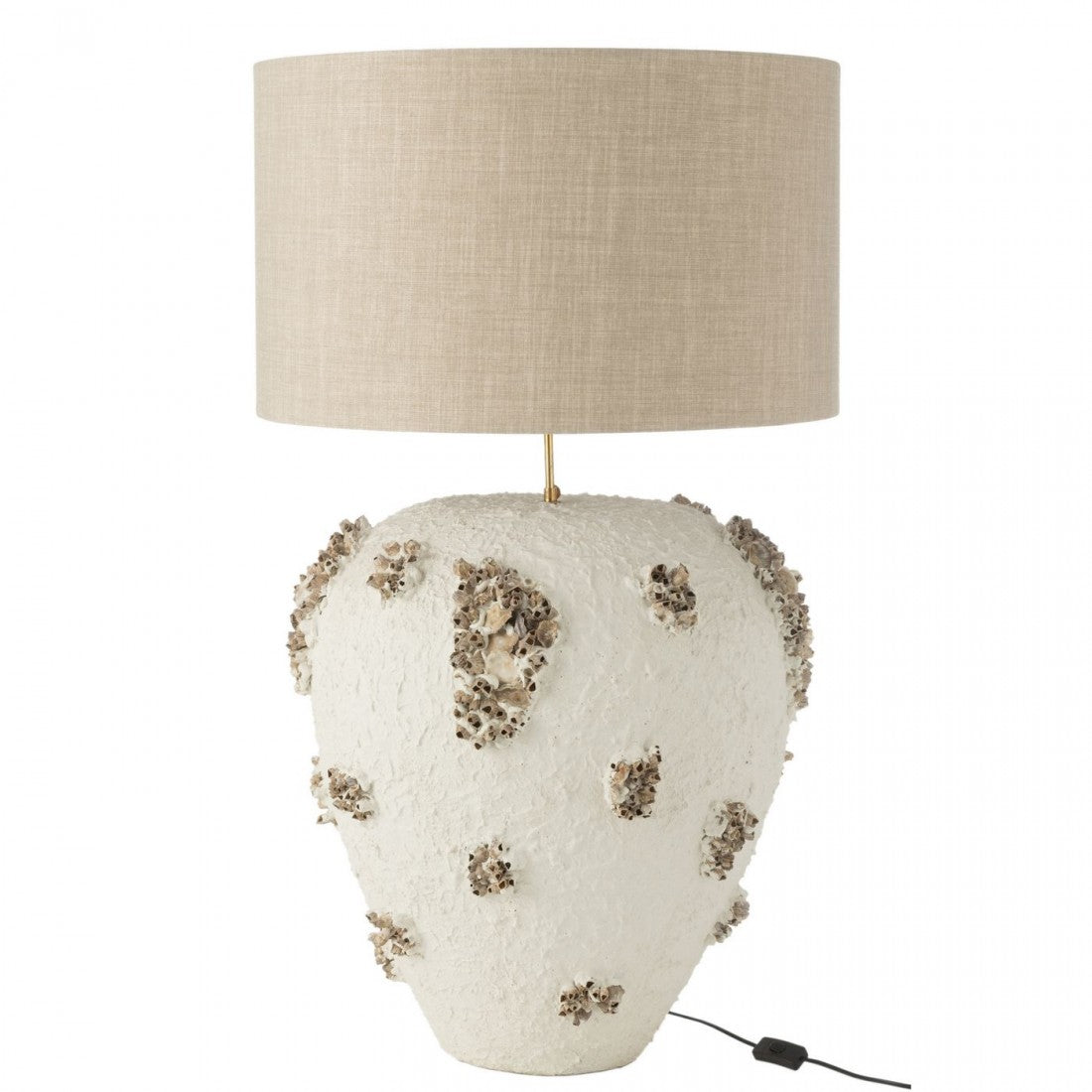 Lamp + Kap Jilly Terracotta Wit/Bruin
