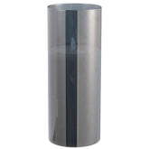 Ledlamp Blinkend Glas Grijs Large - LED Kaars - J-Line - livinglovely.nl