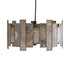 Levan Hanglamp Steenfineer Messingkleur Rond van PTMD, ronde hanglamp met panelen van steenfineer in messingkleur