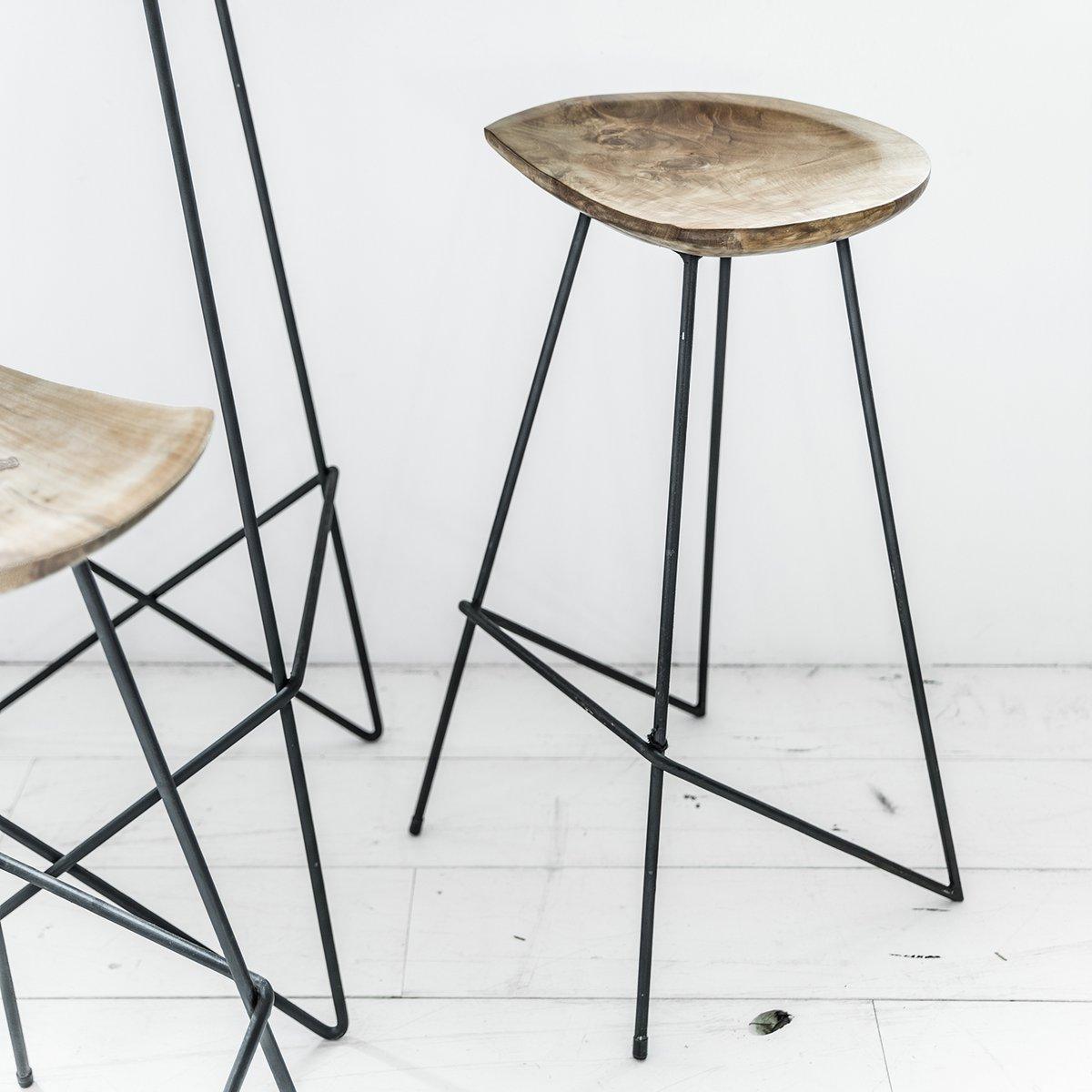 Loft Barkruk Zwart of naturel Raw Materials - Barkruk - Raw Materials - livinglovely.nl