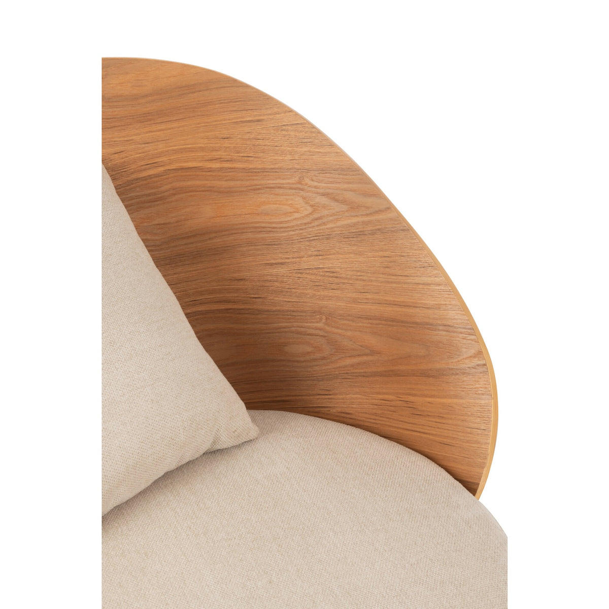 Loungestoel Lone Multiplex/Metaal Naturel/Beige J-Line