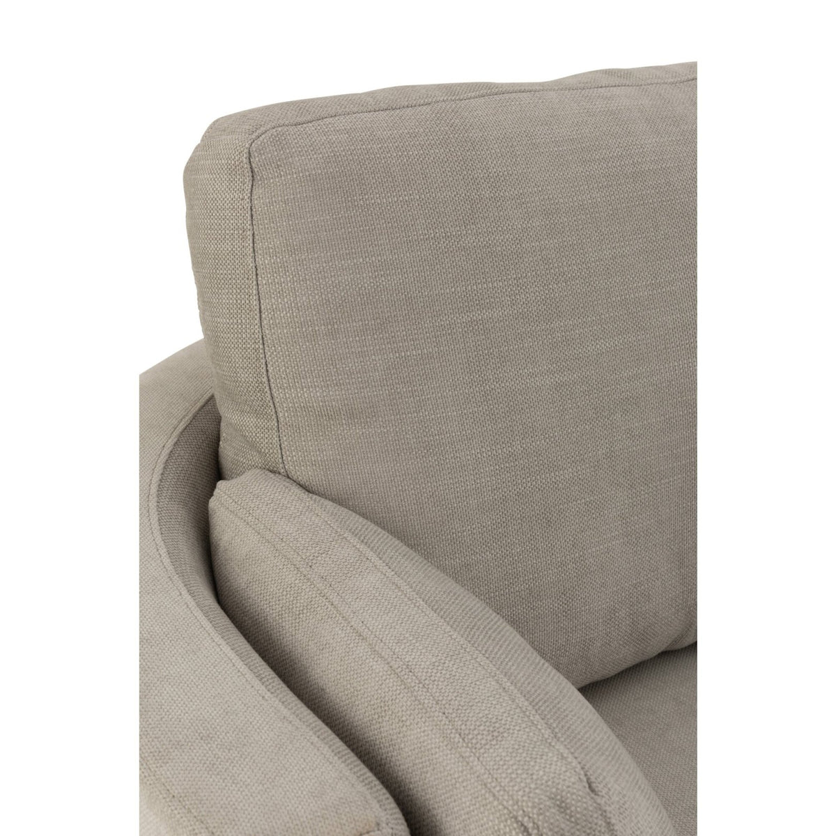 Loungestoel Swivel Hout/Textiel Grijs - J-Line