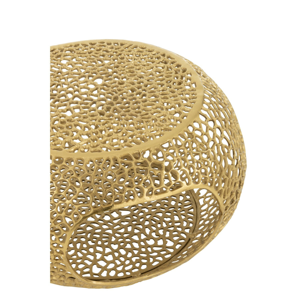 Luxe Gouden Aluminium Salontafel Small J-Line