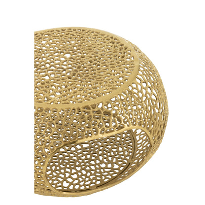 Luxe Gouden Aluminium Salontafel Small J-Line