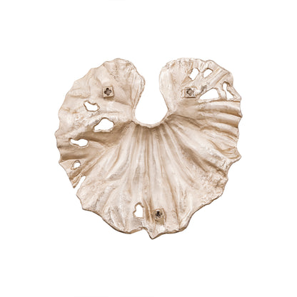 Merial Wandpaneel Lotusblad Medium van PTMD, productfoto van het wandpaneel vanuit een andere hoek