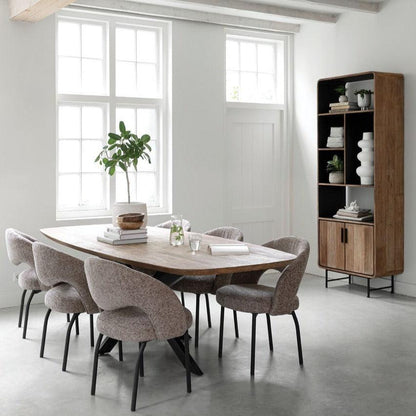 Must Living Eetkamerstoel Arca Bruin - Eetkamerstoel - MUST Living - livinglovely.nl