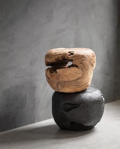 Must Living Salontafel Ball Naturel Ø40x±30cm - - MUST Living - livinglovely.nl