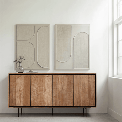 Must Living Wandpaneel Elyn Cream Small - Wandpaneel - MUST Living - livinglovely.nl