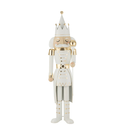 Notenkraker Metaal Goud/Wit Large H166cm J-Line