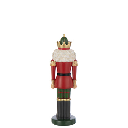 Notenkraker Op Voet Kalk Kerstrood/Donkergroen Large J-line