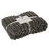 Plaid Corduroy Polyester Donkergrijs 180x130cm - Poef - J-Line - livinglovely.nl