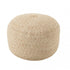 Poef Miami Outdoor Naturel/Wit - J-Line - Poef - J-Line - livinglovely.nl